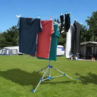 PAT Europe ProPlus Obrotowa suszarka na pranie ze stopką, szara, metalowa - Odświeżacze powietrza - miniaturka - grafika 5