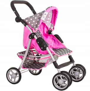 Duży wózek dla lalek Spacerówka +lalka Bobas Doris - Wózki dla lalek - miniaturka - grafika 7