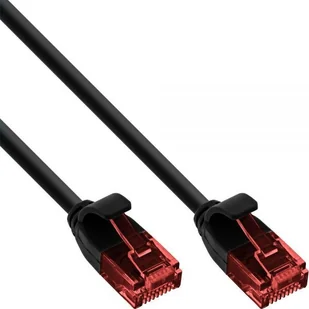 InLine Slim Patchkabel, "U/UTP, Cat.6", czarna, czarny 0.5 m 71250S - Adaptery i przejściówki - miniaturka - grafika 2