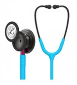 Urządzenia medyczne - LITTMANN Stetoskop Littmann Classic III 5872 Stetoskop internistyczny Smoke przewód turkusowy lira smoke trzonek różowy TOW017525 - miniaturka - grafika 1