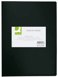 Q-Connect Teczka ofertowa , PP, A4, 40 koszulek, czarna z etykietą KF01260 - Teczki i skoroszyty - miniaturka - grafika 4