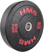 Obciążenia - HMS Obciążenie olimpijskie gumowane HTBR25 25 kg - 27603-uniw - miniaturka - grafika 1