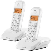 Telefonia VoIP - Motorola Telefon Bezprzewodowy Motorola S1202 (2 pcs) - Czarny S0215753 - miniaturka - grafika 1