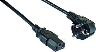 InLine Kabel zasilający Kabel Zasilający Typ F German kątowy C13 IEC żeński czarny 7m 16655L - Kable komputerowe i do monitorów - miniaturka - grafika 2
