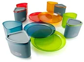 Kuchnia turystyczne i akcesoria - GSI Outdoors zestaw naczyń infinity Compact dla 4 osoby, wielokolorowa, 75420 75420_mehrfarbig - miniaturka - grafika 1