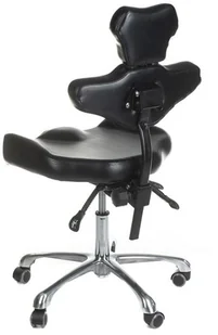 Beauty System Taboret tatuażysty obrotowy z oparciem MIKA INKOO BSBD-MIKA - Wyposażenie studia tatuażu - miniaturka - grafika 3