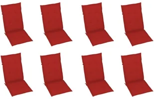 vidaXL Składane krzesła ogrodowe z poduszkami, 8 szt., drewno akacjowe! 3075060 - Fotele i krzesła ogrodowe - miniaturka - grafika 6