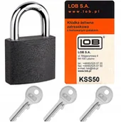 Kłódki - LOB kłódka KSS50 żeliwna zatrzaskowa - miniaturka - grafika 1