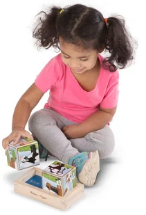 Melissa&Doug Klocki sześcienne dźwiękowe duże farma 11196 702949 - Klocki - miniaturka - grafika 4