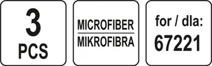 Lund MIKROFIBRA DO MOPA PAROWEGO 67221 ZESTAW 3SZT - Miotły, szufle, mopy - miniaturka - grafika 5