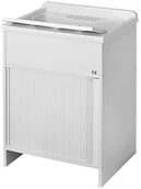 Szafki łazienkowe - Negrari negrari 4002 K zlewozmywak z drzwiami przesuwnymi, wykonana z PCW, biały, 60 x 50 x 85 cm - miniaturka - grafika 1