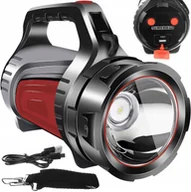 Latarki - Mocna Latarka Szperacz Led Akumulatorowa Powerbank - miniaturka - grafika 1