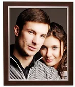 Ramki na zdjęcia - Deknudt Frames Deknudt S41NH4 10.0 X 15.0 ramki na zdjęcia, żywica ramki, mahoń-W kolorze srebrnym, brązowy, 40 x 60 cm 5412065395758 - miniaturka - grafika 1