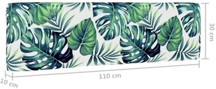 vidaXL Poduszki na sofę z palet, 2 szt., wzór w liście - Poduszki ogrodowe - miniaturka - grafika 12