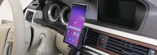 Brodit AB Uchwyt do Samsung Galaxy S10+ z wbudowanym kablem USB oraz ładowarką samochodową 721116 - Uchwyty samochodowe do telefonów - miniaturka - grafika 3