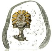 Kryształy - Crystaljulia Skałka przycisk kryształ I Komunia Święta 10143) 10143 - miniaturka - grafika 1