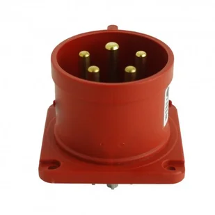 TP Electric Wtyczka tablicowe zwrotnica faz prosta 5P 16A 400V IP44 75x75 2177 3105-354-1600 - Osprzęt siłowy - miniaturka - grafika 2