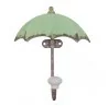 Wieszaki łazienkowe - Clayre & Eef Wieszak Ozdobny Parasol Zielony CE6Y2135 - miniaturka - grafika 1