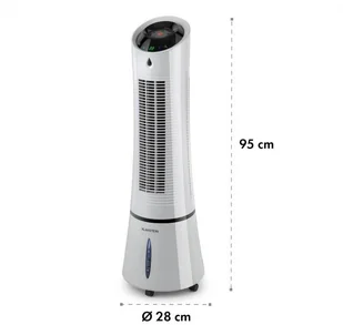 Klarstein Skyscraper Ice, chłodnica powietrza 4 w 1, 210 m3/h, 30 W, oscylacja, szara ACO4-SkyscpraperIceG - Klimatory - miniaturka - grafika 8