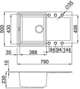 Elleci Easy 300 68 Titano - Zlewozmywaki - miniaturka - grafika 3