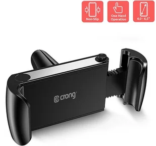 Universal Crong Crong Smart Car Holder Uniwersalny uchwyt samochodowy do telefonu 4"-6,7 czarny) 10_17738 - Uchwyty samochodowe do telefonów - miniaturka - grafika 2
