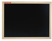 Tablice dla dzieci - Tablica kredowa czarna 80x60 cm w ramie drewnianej - miniaturka - grafika 1