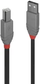 Kable USB - LINDY 36676 Kabel USB 2.0 typ A-B Anthra Line 7.5m LY-36676 - miniaturka - grafika 1