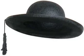 Dodatki do strojów karnawałowych - Widmann Kapelusz "Ksiądz Pastor" czarny WI2812H - miniaturka - grafika 1