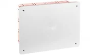 Rozdzielnie elektryczne - elettrocanali Puszka podtynkowa z pokrywą seria 350 196x152x70 czerwony-biały EC350C6 EC350C6 - miniaturka - grafika 1