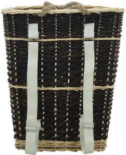 vidaXL Plecak na drewno opałowe, 50x44x58 cm, naturalna wiklina vidaXL - Akcesoria kominkowe - miniaturka - grafika 7