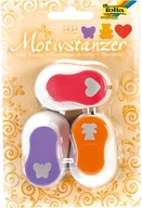 Zabawki kreatywne - Folia Dziurkacze (3 szt.) w różnych kolorach z motywami - miniaturka - grafika 1