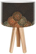 Lampy stojące - Macodesign Lampa biurkowa Etno koła mini-foto-090, 60 W - miniaturka - grafika 1