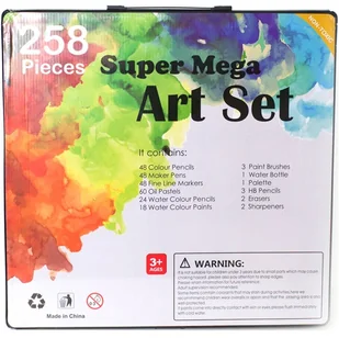 Art4Artist Zestaw artystyczny 258el kredki farby markery 014847 - Przybory szkolne - miniaturka - grafika 4