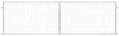 Ogrodzenia - Brama panelowa 2D 400 x 120 cm ocynk - miniaturka - grafika 1