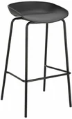 Taborety i hokery - Intesi Stołek barowy Grego czarny - miniaturka - grafika 1