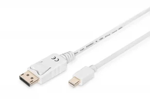 Digitus Kabel DisplayPort 1.1a, mini DP - DP męskie - męskie [AK-340102-030-W] - Kable komputerowe i do monitorów - miniaturka - grafika 7
