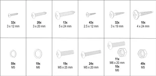 Yato 347 SZT WKRĘTY/NAKRĘTKI/ŚRUBY/PODKŁADKI MIX YT-06771 YT-06771 - Śruby i nakrętki - miniaturka - grafika 4