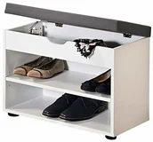 Szafki na buty - Kesper KESPER 15914 13 szafka na buty z poduszką do siedzenia, wykonana z płyty wiórowej z certyfikatem FSC, wymiary: szer. 60 x wys. 47 x gł. 30 cm - miniaturka - grafika 1
