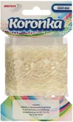 Pasmanteria - BREWIS Koronka ozdobna 3.8mmx2m ecru Brewis KOR38 - miniaturka - grafika 1