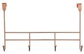 Wieszaki i stojaki - Premier Housewares garderoba na drzwi, 4 haczyki, różowe złoto, 10 x 40 x 25 cm - miniaturka - grafika 1