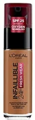 Podkłady do twarzy - Fresh L'Oréal Paris L'Oréal Paris Infaillible 24H Wear Make-up 340 Copper, wysoka siła krycia, długo utrzymująca się, wodoodporny, oddychający, 30 ml - miniaturka - grafika 1