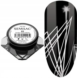 Semilac żel do zdobień SPIDER GUM biały - 02 WHITE 59004295 - Żele do paznokci - miniaturka - grafika 4