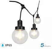Lampy ogrodowe - V-tac Girlanda Ogrodowa 6xE27 3metry Czarny MAT IP65 VT-720S - miniaturka - grafika 1