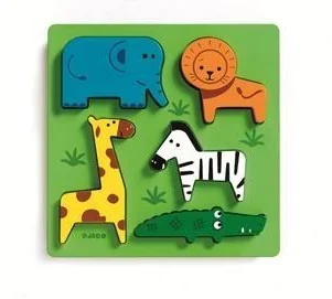 Djeco Układanka drewniana - ZOO - Układanki dla dzieci - miniaturka - grafika 3