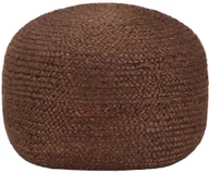 Pufy i podnóżki - vidaXL vidaXL Ręcznie robiony puf, brązowy, 40 x 45 cm, juta - miniaturka - grafika 1