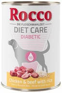 Mokra karma dla psów - Rocco Diet Care Diabetic, kurczak z wołowiną i ryżem - 24 x 400 g - miniaturka - grafika 1