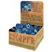 Wróżbiarstwo i radiestezja - LO SCARABEO Runy w kamieniach NIEBIESKI KWARC - miniaturka - grafika 1