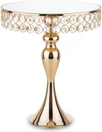 Tace i patery - Art-Pol PATERA TACA METALOWA LUSTRZANA ZŁOTA 34,5x28,5 139363 - miniaturka - grafika 1