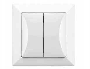 Decento Włącznik podwójny świecznikowy Opal - Wyłączniki światła i elektryczne - miniaturka - grafika 4