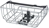 Koszyki rowerowe - Basil Portland Rear Basket 25l incl. MIK Plate, srebrny 2022 Kosze na bagażnik - miniaturka - grafika 1